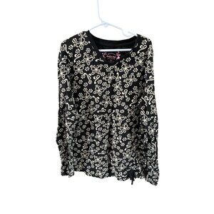 Arizona Jean Girls Size Large 14.5 16.5 Long Sleeve Y2K Vintage Pullover Shirt T